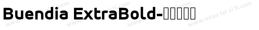 Buendia ExtraBold字体转换